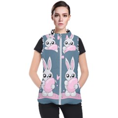 Easter Bunny  Women s Puffer Vest by Valentinaart