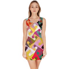 Colorful Shapes                               Bodycon Dress by LalyLauraFLM