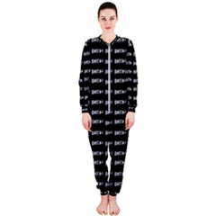 Bored Comic Style Word Pattern Onepiece Jumpsuit (ladies)  by dflcprints