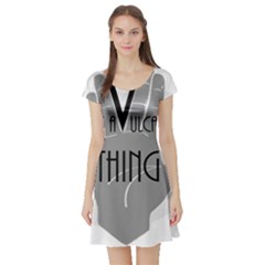 It s A Vulcan Thing Short Sleeve Skater Dress by Howtobead
