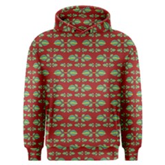 Tropical Stylized Floral Pattern Men s Overhead Hoodie