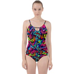 Pattern-34 Cut Out Top Tankini Set by ArtworkByPatrick