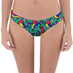 Colorful-4 1 Reversible Hipster Bikini Bottoms by ArtworkByPatrick