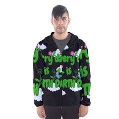 Earth Day Hooded Wind Breaker (men) by Valentinaart