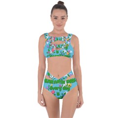 Earth Day Bandaged Up Bikini Set  by Valentinaart