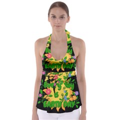 Earth Day Babydoll Tankini Top by Valentinaart