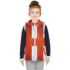 England Flag Kid s Hooded Puffer Vest by Valentinaart