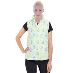 Easter Pattern Women s Button Up Vest by Valentinaart