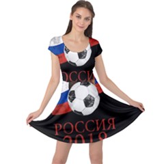 Russia Football World Cup Cap Sleeve Dress