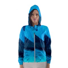 Whale Shark 2 Hooded Wind Breaker (women) by trendistuff