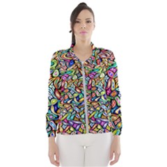 Artwork By Patrick-colorful-6 Wind Breaker (women) by ArtworkByPatrick