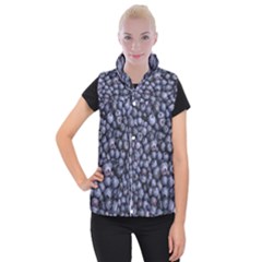 Blueberries 3 Women s Button Up Vest by trendistuff