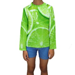 Limes 2 Kids  Long Sleeve Swimwear by trendistuff