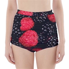 Raspberries 1 High-waisted Bikini Bottoms by trendistuff