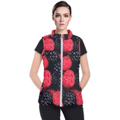 Raspberries 1 Women s Puffer Vest by trendistuff