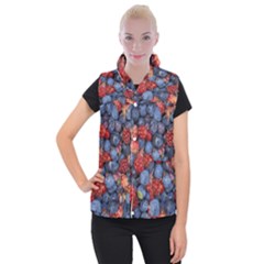 Wild Berries 1 Women s Button Up Vest by trendistuff