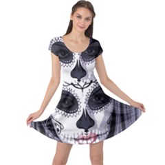 Day Of The Dead Cap Sleeve Dress