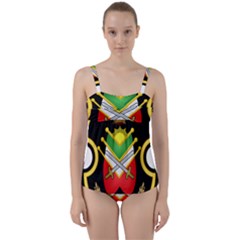 Shield Of The Imperial Iranian Ground Force Twist Front Tankini Set by abbeyz71