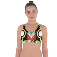 Shield Of The Imperial Iranian Ground Force Cross String Back Sports Bra by abbeyz71