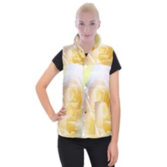 Beautiful Yellow Rose Women s Button Up Vest by FantasyWorld7