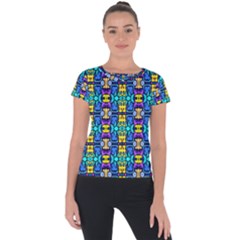 Colorful-14 Short Sleeve Sports Top  by ArtworkByPatrick