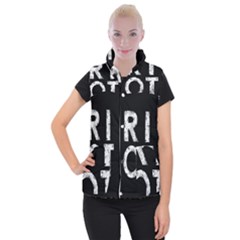 Riot Women s Button Up Vest by Valentinaart