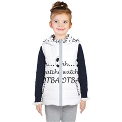 Football Fan  Kid s Hooded Puffer Vest by Valentinaart