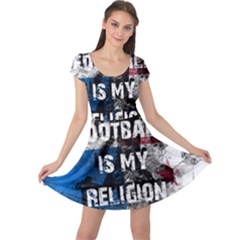 Football Is My Religion Cap Sleeve Dress