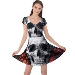 Skull Cap Sleeve Dress
