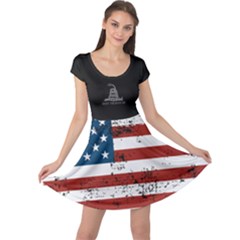 Gadsden Flag Don t Tread On Me Cap Sleeve Dress by snek