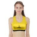 Gadsden Flag Don t tread on me Sports Bra with Border View1