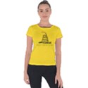 Gadsden Flag Don t tread on me Short Sleeve Sports Top  View1