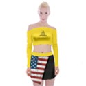 Gadsden Flag Don t tread on me Off Shoulder Top with Mini Skirt Set View1