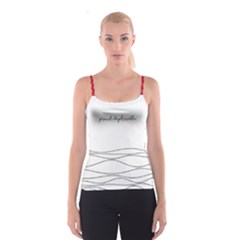 Proud Deplorable Maga Women For Trump With Heart Spaghetti Strap Top by snek