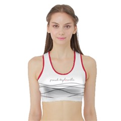 Proud Deplorable Maga Women For Trump With Heart Sports Bra With Border by snek