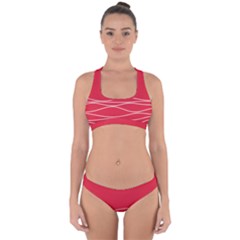 Proud Deplorable Maga Women For Trump With Heart Cross Back Hipster Bikini Set by snek