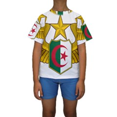 Badge Of The Algerian Air Force  Kids  Short Sleeve Swimwear by abbeyz71