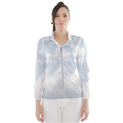 Light Nature Sky Sunny Clouds Wind Breaker (women) by Sapixe