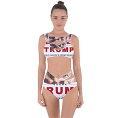 Trump Maga Patriotic Bandaged Up Bikini Set  by decalsbyallie