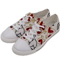 Love Love and Hearts Women s Low Top Canvas Sneakers View2