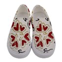 Love Love and Hearts Women s Canvas Slip Ons View1