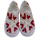 Love Love and Hearts Kids  Canvas Slip Ons View1