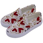 Love Love and Hearts Kids  Canvas Slip Ons