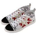 Love Love and Hearts Men s Mid-Top Canvas Sneakers View2