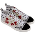 Love Love and Hearts Men s Mid-Top Canvas Sneakers View3