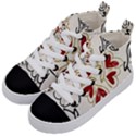Love Love and Hearts Kid s Mid-Top Canvas Sneakers View2