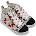 Love Love and Hearts Kid s Mid-Top Canvas Sneakers View3