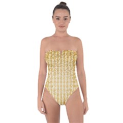 Pattern Abstract Background Tie Back One Piece Swimsuit by Sapixe