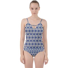 Blue Jess Cut Out Top Tankini Set by jumpercat