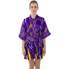 Space Trip 1 Quarter Sleeve Kimono Robe by jumpercat